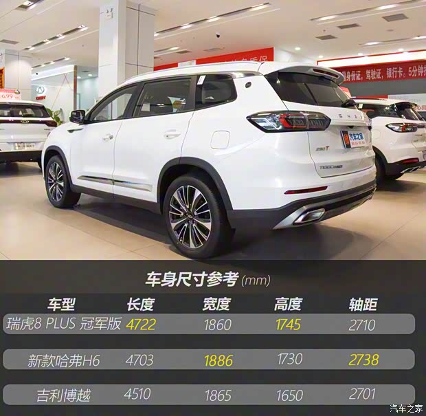 奇瑞汽车 瑞虎8 PLUS 2024款 冠军版 290TGDI DCT豪享版 5座