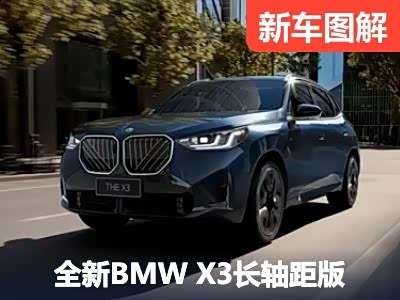 轴距首次加长 全新宝马X3长轴距版官图