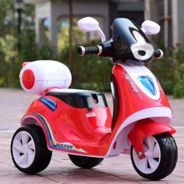 童车批发可坐儿童电动车新款小木兰 儿童三轮电动摩托车 带音乐灯